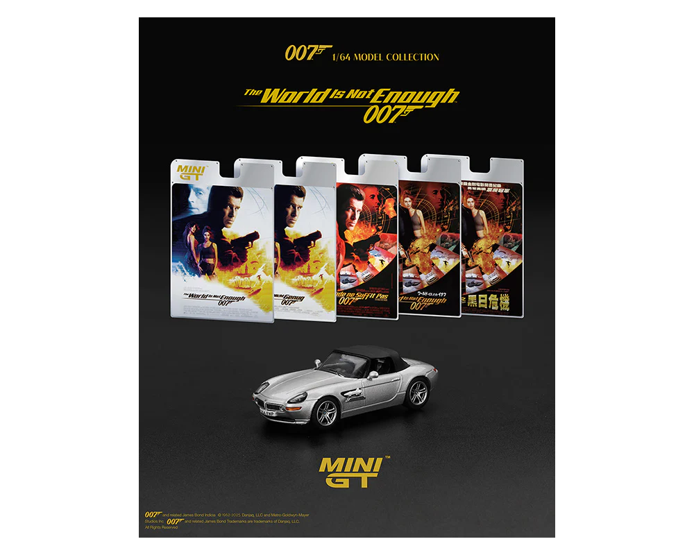 BMW Z8 The World Is Not Enough – English Version Packaging (Mini GT) Diecast 1:64 Scale Model - TSM MGT00906-007E - Image 3
