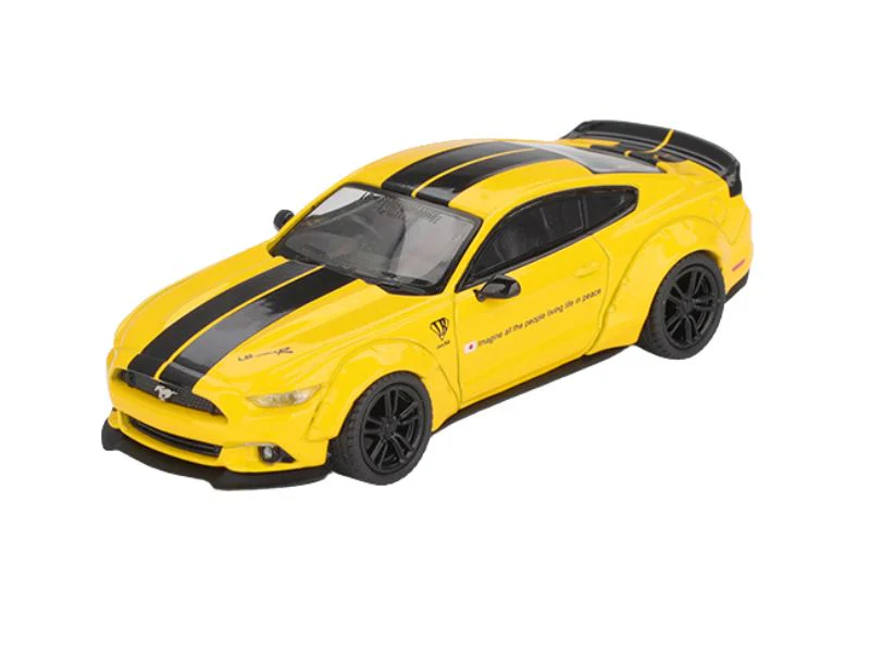 24 PACK Ford Mustang – Triple Yellow LB-WORKS (Mini GT) Diecast 1:64 Scale Model - TSM MGT01077 - Image 2