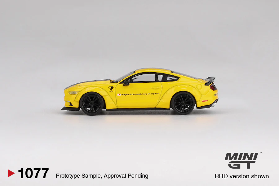 24 PACK Ford Mustang – Triple Yellow LB-WORKS (Mini GT) Diecast 1:64 Scale Model - TSM MGT01077 - Image 3