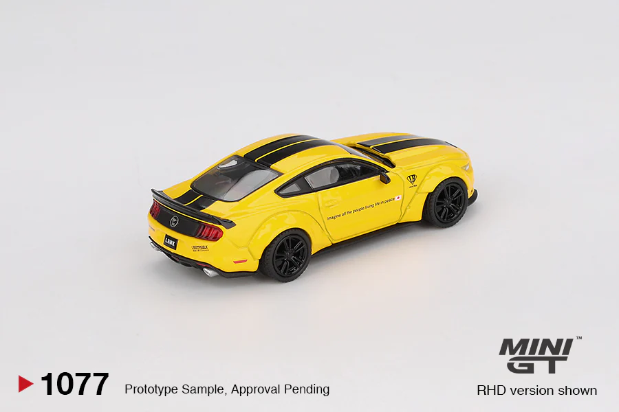 24 PACK Ford Mustang – Triple Yellow LB-WORKS (Mini GT) Diecast 1:64 Scale Model - TSM MGT01077 - Image 4