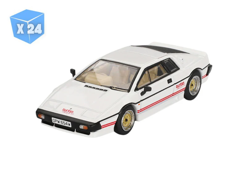 24 PACK Lotus Esprit Turbo White - For Your Eyes Only – English Version Packaging (Mini GT) Diecast 1:64 Scale Model - TSM MGT00907-007E