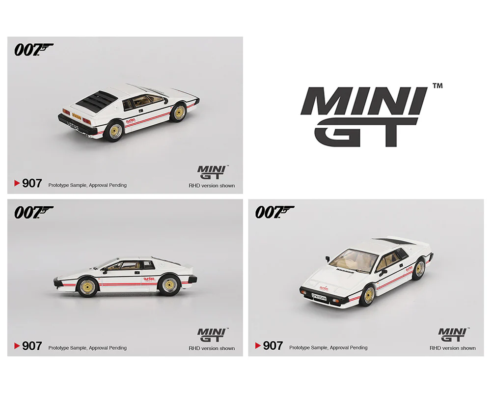 24 PACK Lotus Esprit Turbo White - For Your Eyes Only – English Version Packaging (Mini GT) Diecast 1:64 Scale Model - TSM MGT00907-007E - Image 3