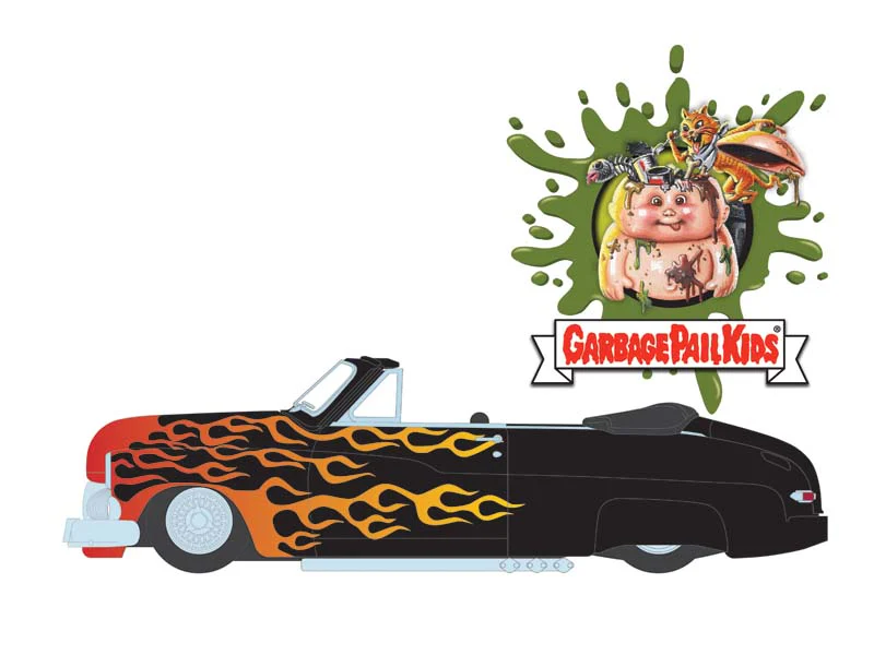 48 PACK 1950 Mercury Eight Convertible Lowrider - Menacing Monica (Garbage Pail Kids Series 7) Diecast 1:64 Scale Model - Greenlight 54110F - Image 5