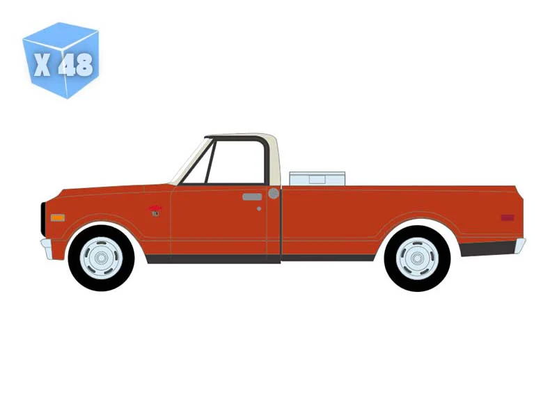 48 PACK 1968 Chevrolet C-10 w/ Toolbox (Down on the Farm Series 11) Diecast 1:64 Scale Model - Greenlight 48110D - Image 7