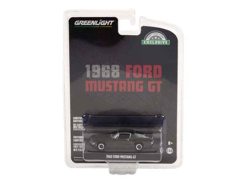 1968 Ford Mustang GT Fastback - Highland Green Diecast 1:64 Scale Model - Greenlight 44723 - Image 2