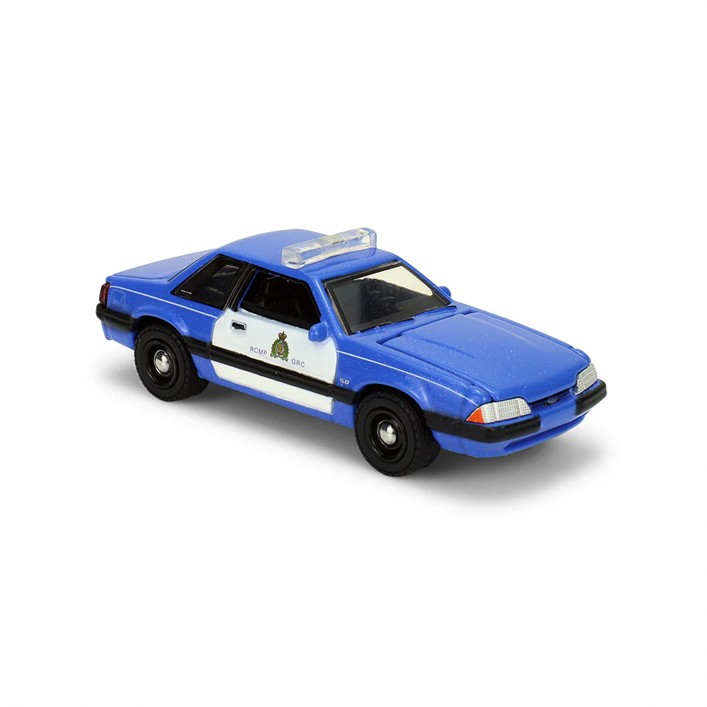 1991 Ford Mustang - Royal Canadian Mounted Police (Hot Pursuit - Canada Special Edition) Diecast 1:64 Scale Model - Greenlight 43065A - Image 3