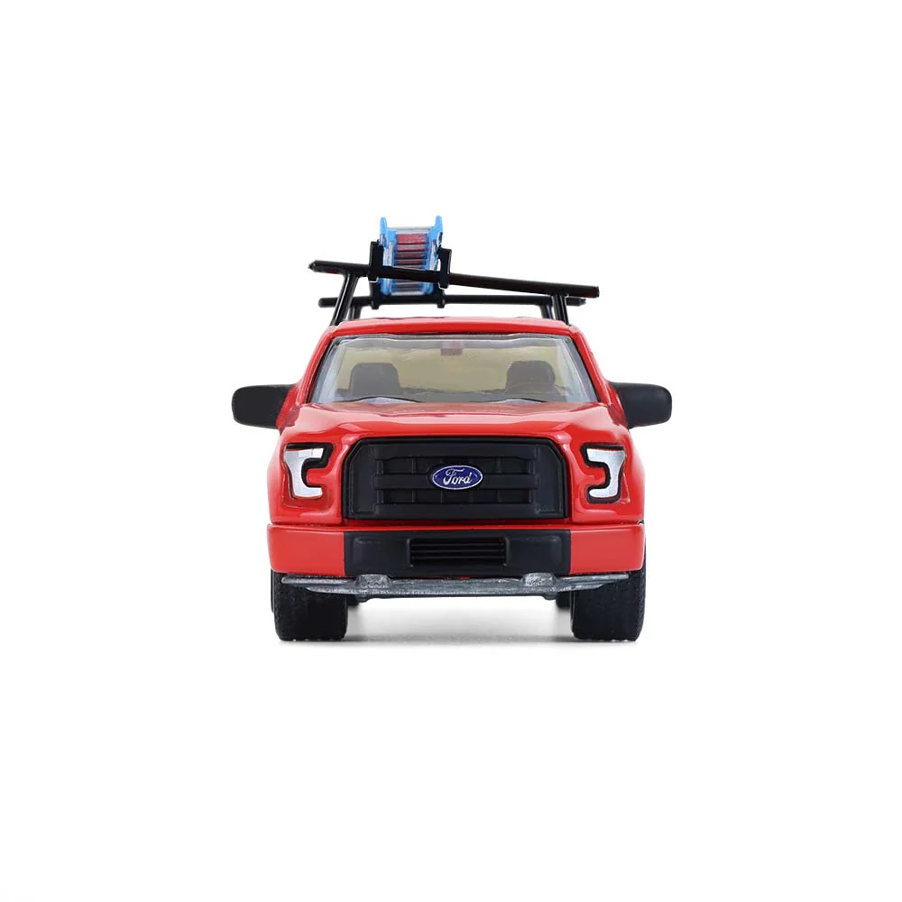 2015 Ford F-150 w/ Ladder Rack - Red (Down on the Farm Series 11) Diecast 1:64 Scale Model - Greenlight 48110E - Image 5