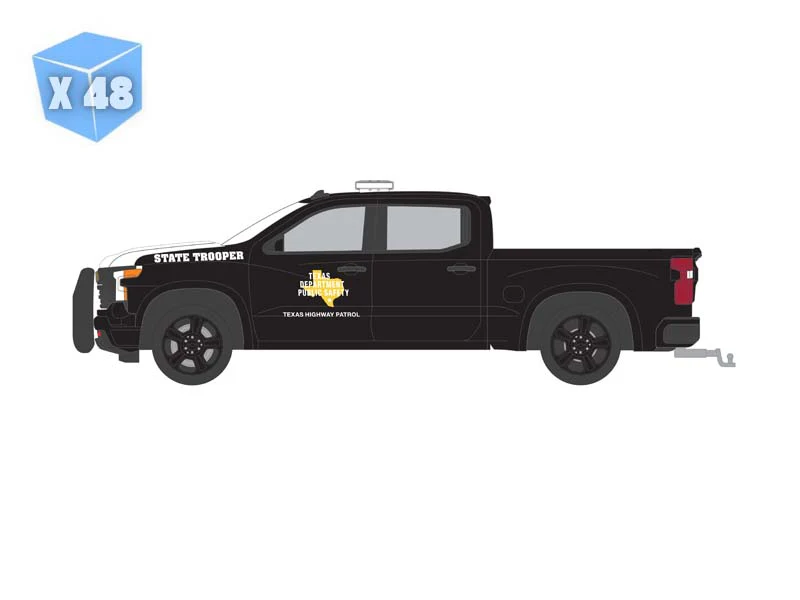 48 PACK 2023 Chevrolet Silverado - Texas Department of Public Safety (Hot Pursuit) Diecast 1:64 Scale Model - Greenlight 30543 - Image 2
