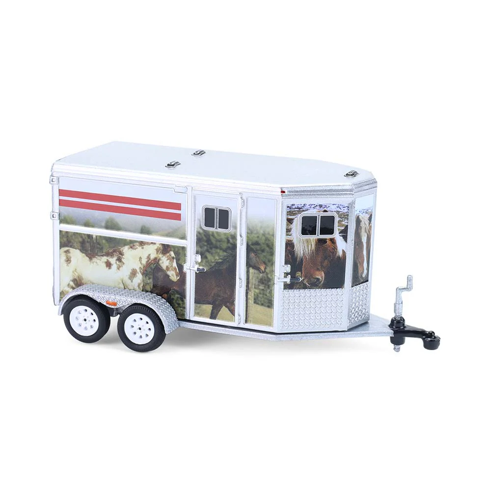 48 PACK Horse Trailer - Custom Horse Wrap (Down on the Farm Series 11) Diecast 1:64 Scale Model - Greenlight 48110F - Image 2