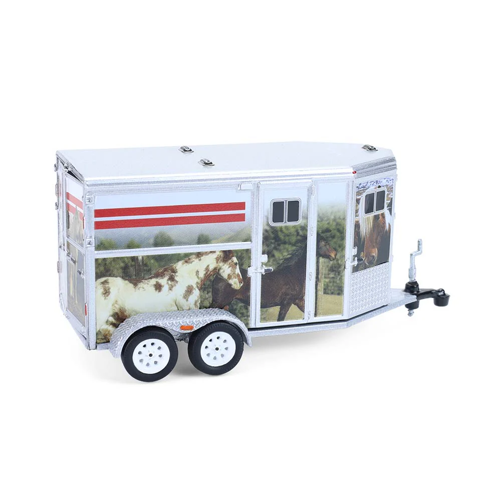 48 PACK Horse Trailer - Custom Horse Wrap (Down on the Farm Series 11) Diecast 1:64 Scale Model - Greenlight 48110F - Image 3