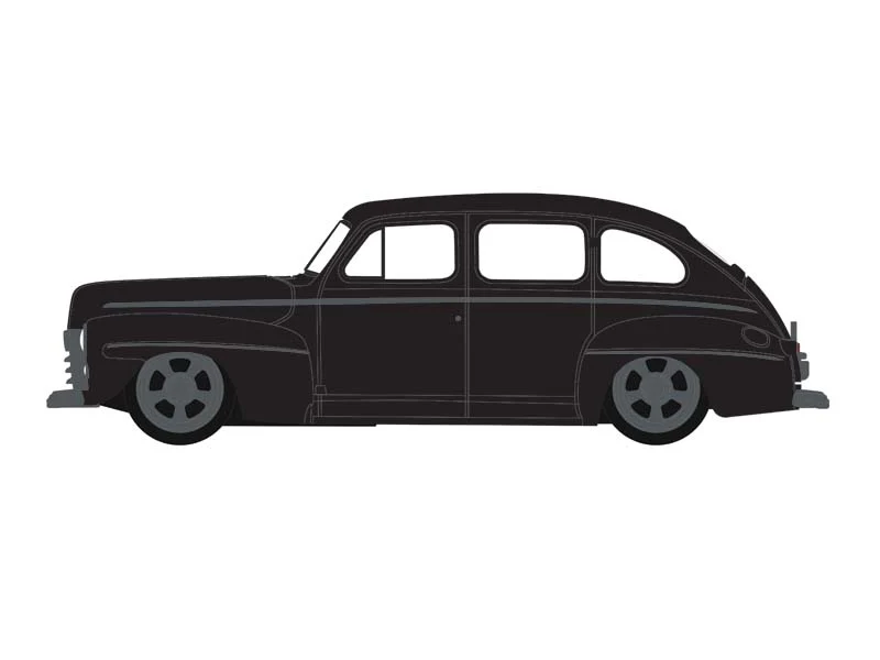 1948 Ford Fordor Super Deluxe Lowrider (Black Bandit Series 29) Diecast 1:64 Scale Model - Greenlight 28150A - Image 2