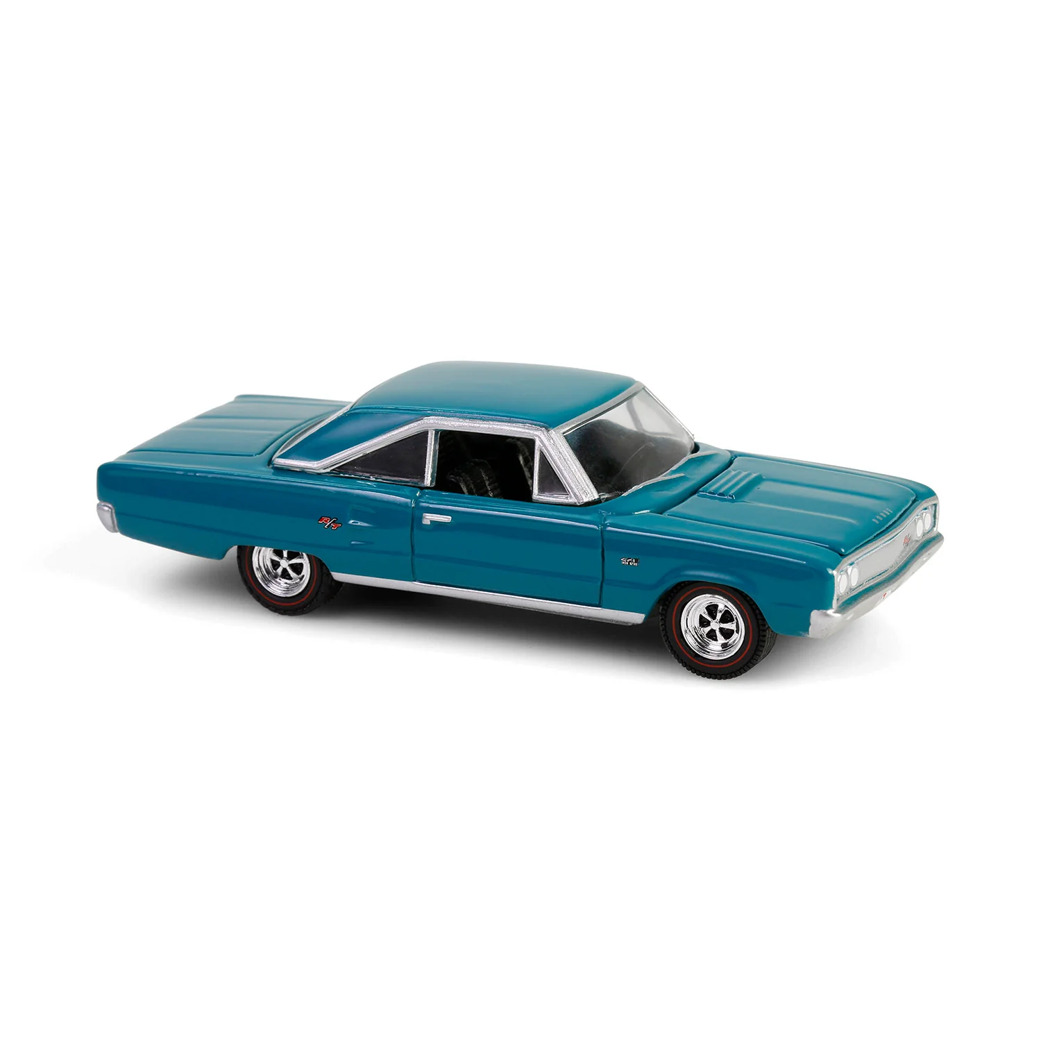 6 PACK 1967 Dodge Coronet R/T Hemi - Medium Turquoise (Anniversary Collection Series 17) Diecast 1:64 Scale Model - Greenlight 28160C - Image 5