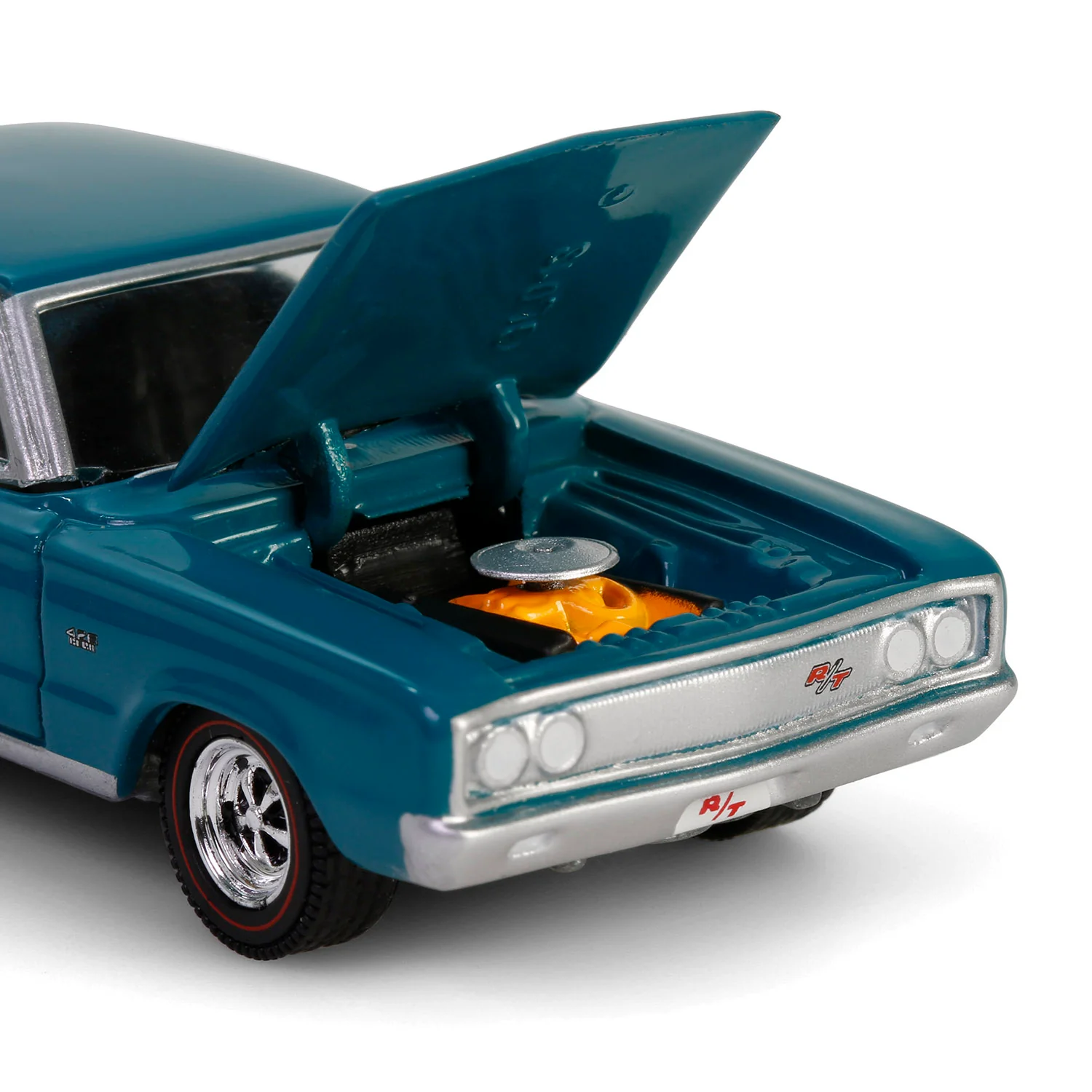 6 PACK 1967 Dodge Coronet R/T Hemi - Medium Turquoise (Anniversary Collection Series 17) Diecast 1:64 Scale Model - Greenlight 28160C - Image 7