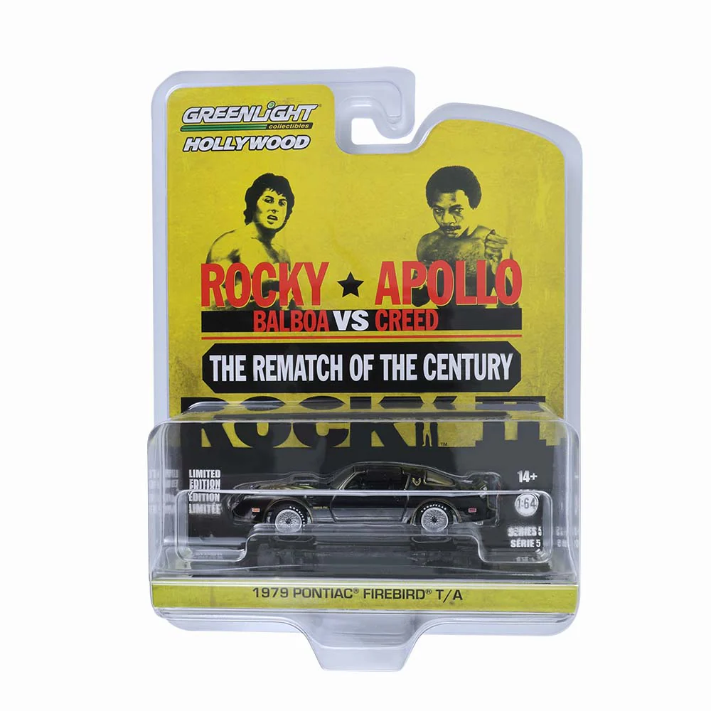 6 PACK 1979 Pontiac Firebird Trans Am - Rocky II (Hollywood Series 5) Diecast 1:64 Scale Model - Greenlight 44650C - Image 8