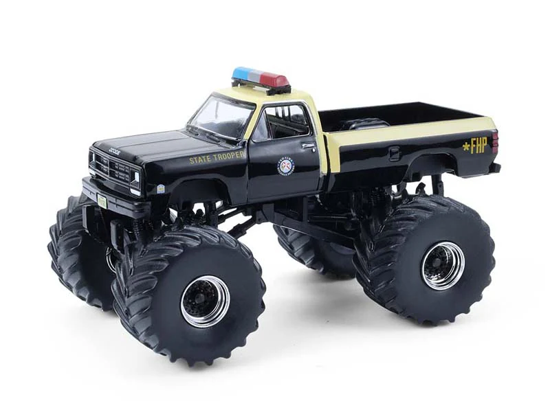 6 PACK 1983 Dodge Ram W350 - Florida Highway Patrol (Kings of Crunch Special Edition – Hot Pursuit) Diecast 1:64 Scale Model - Greenlight 49170C - Image 2