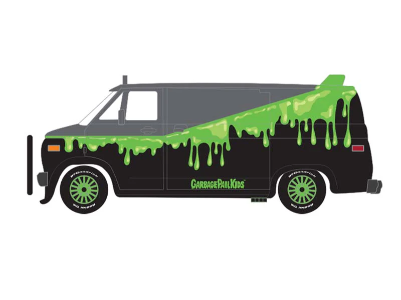 1983 GMC Vandura - Petey Da Fool (Garbage Pail Kids Series 8) Diecast 1:64 Scale Model - Greenlight 54120A - Image 2