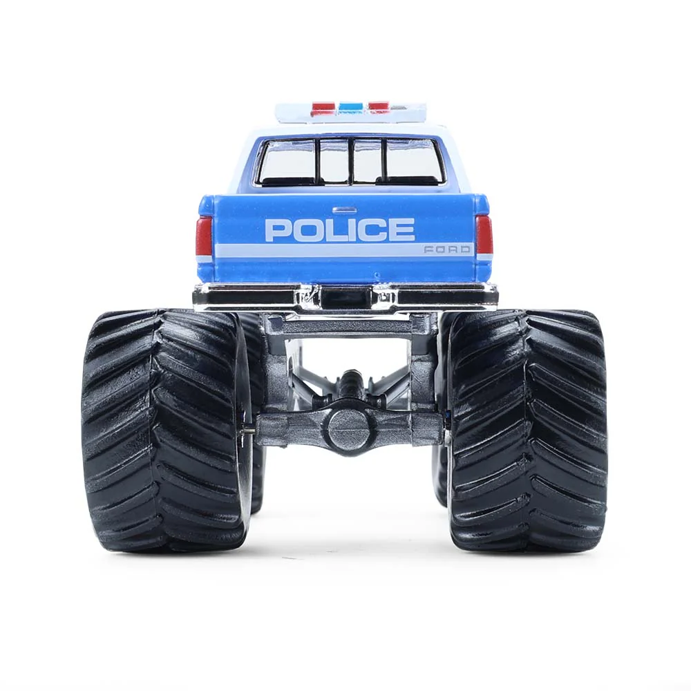 6 PACK 1990 Ford F-350 – NYPD (Kings of Crunch Special Edition – Hot Pursuit) Diecast 1:64 Scale Model - Greenlight 49170E - Image 5