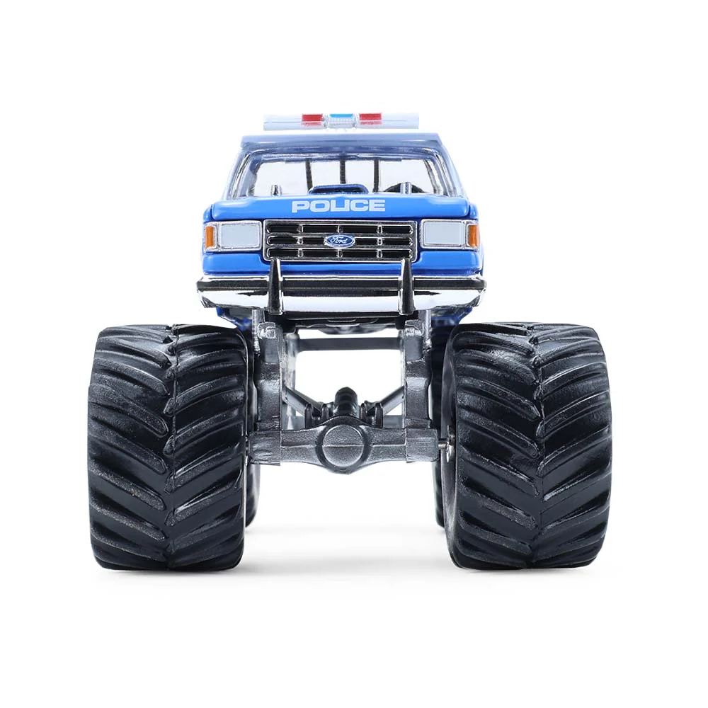6 PACK 1990 Ford F-350 – NYPD (Kings of Crunch Special Edition – Hot Pursuit) Diecast 1:64 Scale Model - Greenlight 49170E - Image 7