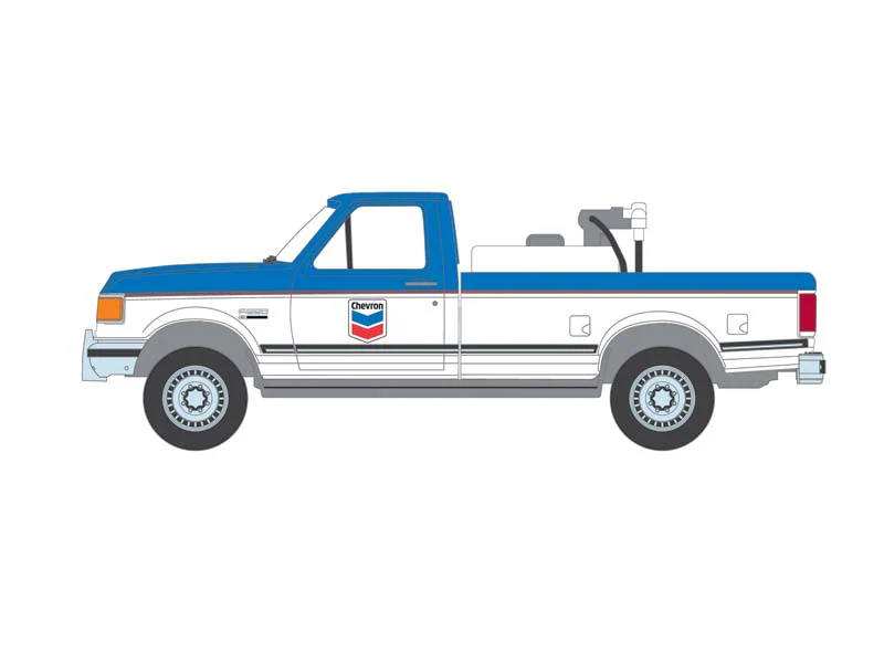 1991 Ford F-250 XL – Chevron (Blue Collar Collection Series 14) Diecast 1:64 Scale Model - Greenlight 35300D - Image 8