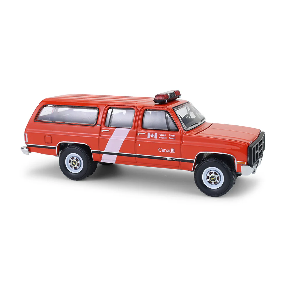 6 PACK 1991 GMC Suburban - Canada Coast Guard (Hot Pursuit - Canada Special Edition) Diecast 1:64 Scale Model - Greenlight 43065F - Image 7
