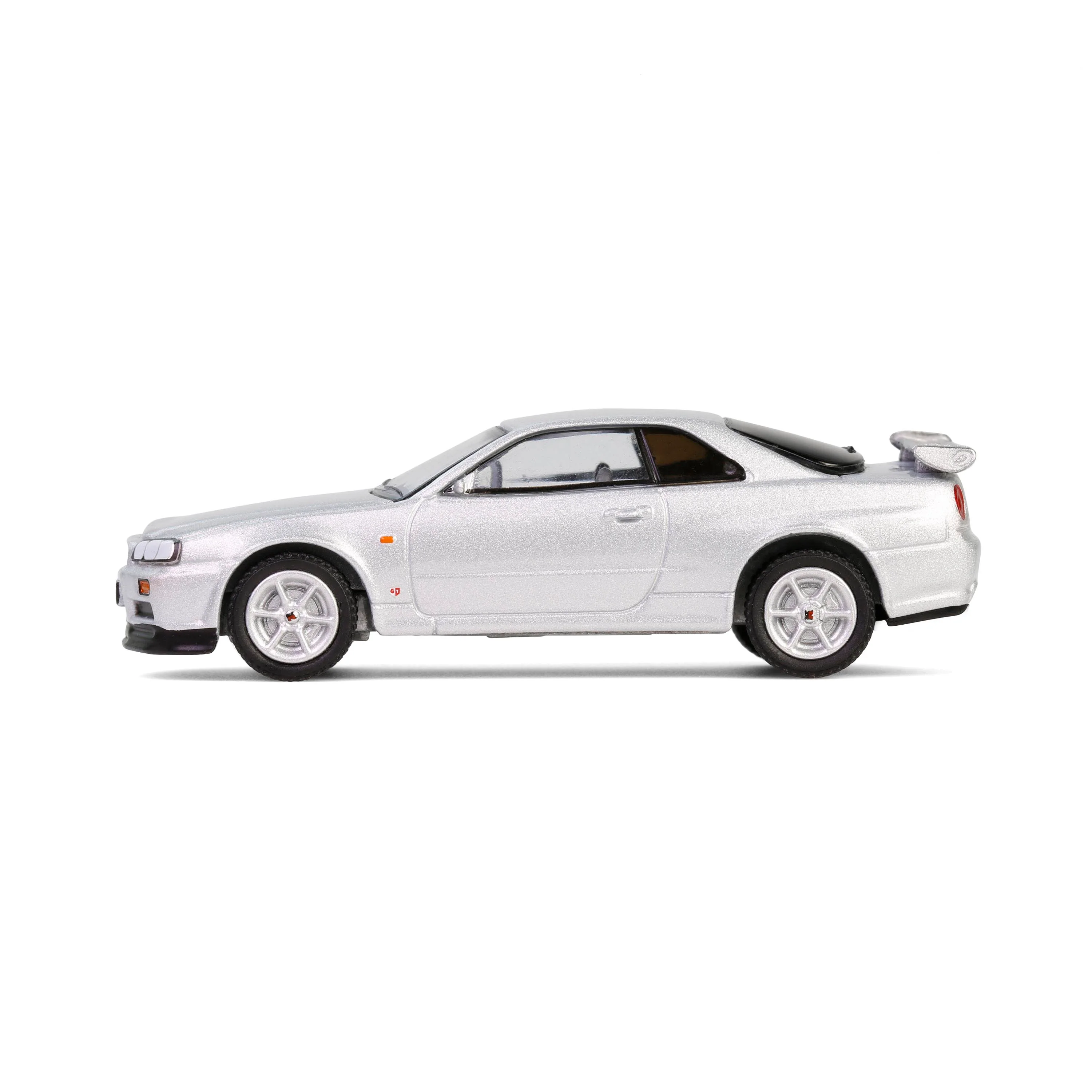 48 PACK 1999 Nissan Skyline V-Spec (R34) - Sonic Silver (Anniversary Collection Series 17) Diecast 1:64 Scale Model - Greenlight 28160E - Image 2