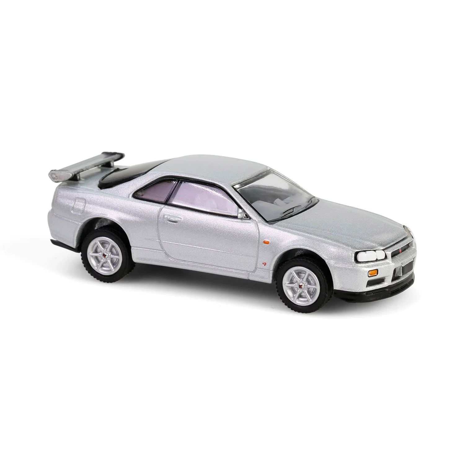 48 PACK 1999 Nissan Skyline V-Spec (R34) - Sonic Silver (Anniversary Collection Series 17) Diecast 1:64 Scale Model - Greenlight 28160E - Image 3