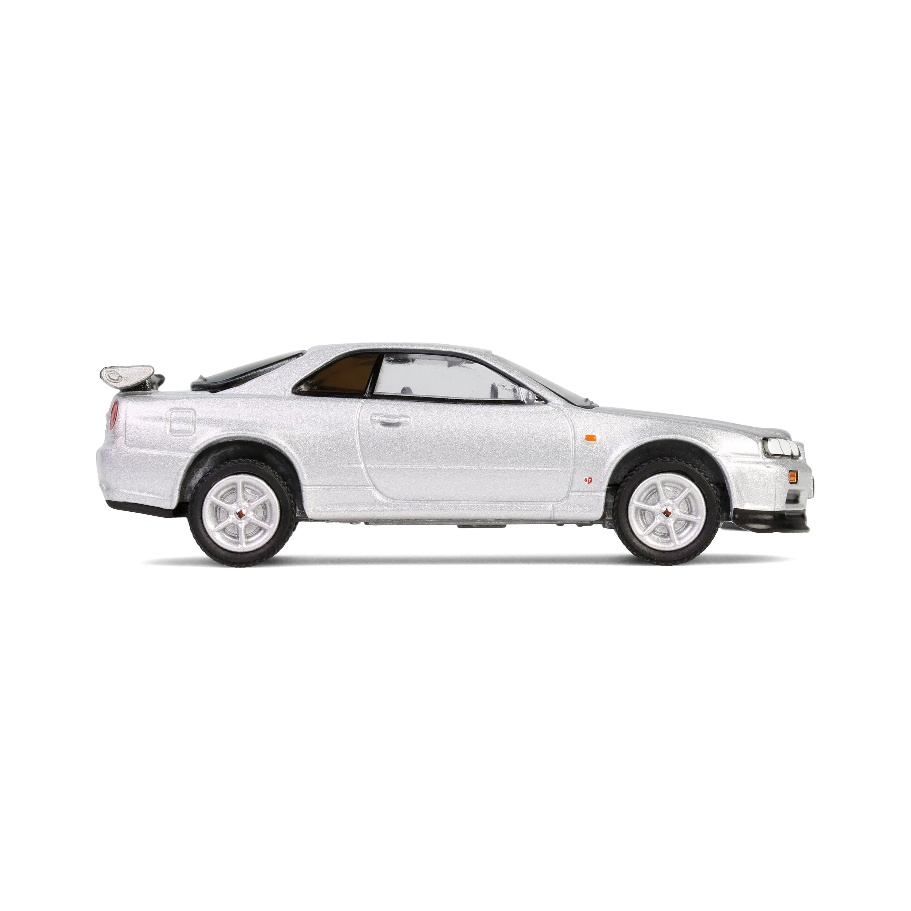 48 PACK 1999 Nissan Skyline V-Spec (R34) - Sonic Silver (Anniversary Collection Series 17) Diecast 1:64 Scale Model - Greenlight 28160E - Image 6