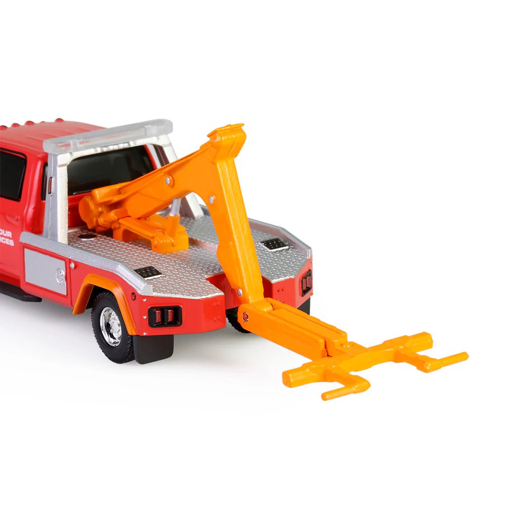 6 PACK 2022 Ram 3500 Dually Wrecker - Red & Orange (Dually Drivers Series 16) Diecast 1:64 Scale Model - Greenlight 46160E - Image 6