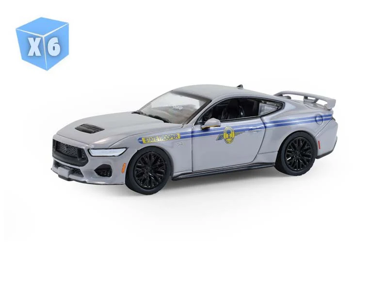 6 PACK 2023 Ford Mustang GT – South Carolina Highway Patrol (Hot Pursuit Series 47) Diecast 1:64 Scale Model - Greenlight 43050F