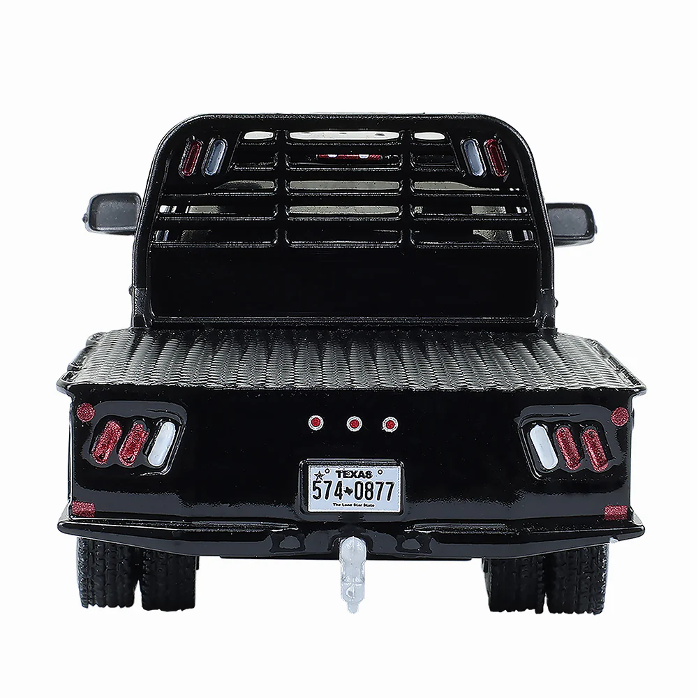 6 PACK 2023 Ram 3500 Dually Flatbed - Black (Dually Drivers Series 16) Diecast 1:64 Scale Model - Greenlight 46160F - Image 5