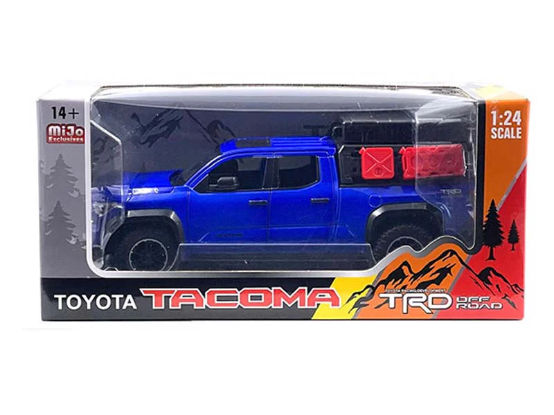 2024 Toyota Tacoma TRD Off-Road Edition – Blue (Limited Edition) Diecast 1:24 Scale Model - MiJo H08778BL - Image 4