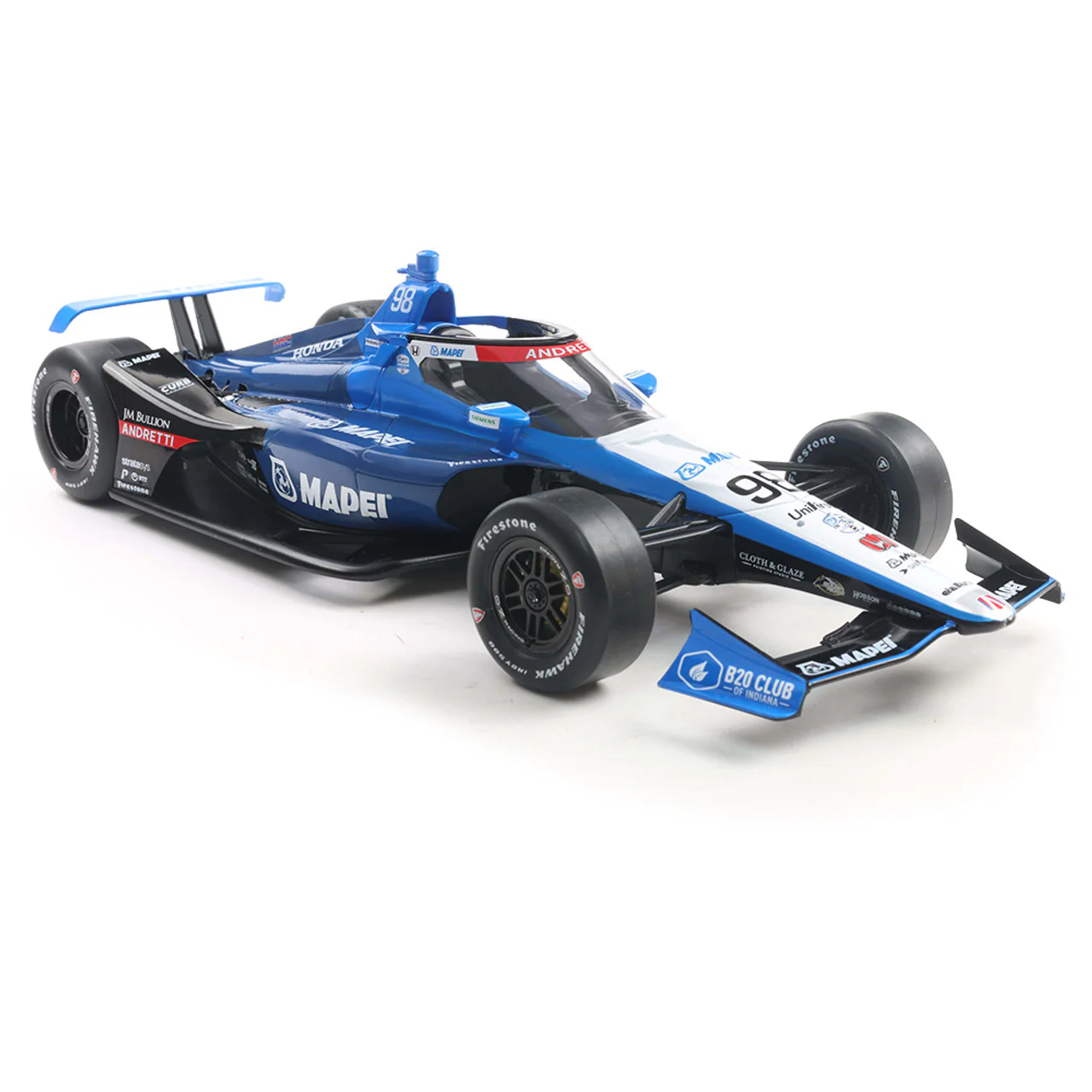 #98 Marco Andretti / Andretti Global, TBD Super Speedway (2025 NTT IndyCar Series) Diecast 1:18 Scale Model - IXO America IND18023 - Image 3