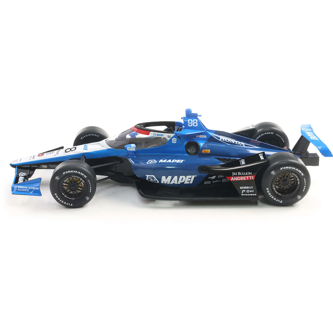 #98 Marco Andretti / Andretti Global, TBD Super Speedway (2025 NTT IndyCar Series) Diecast 1:18 Scale Model - IXO America IND18023 - Image 4
