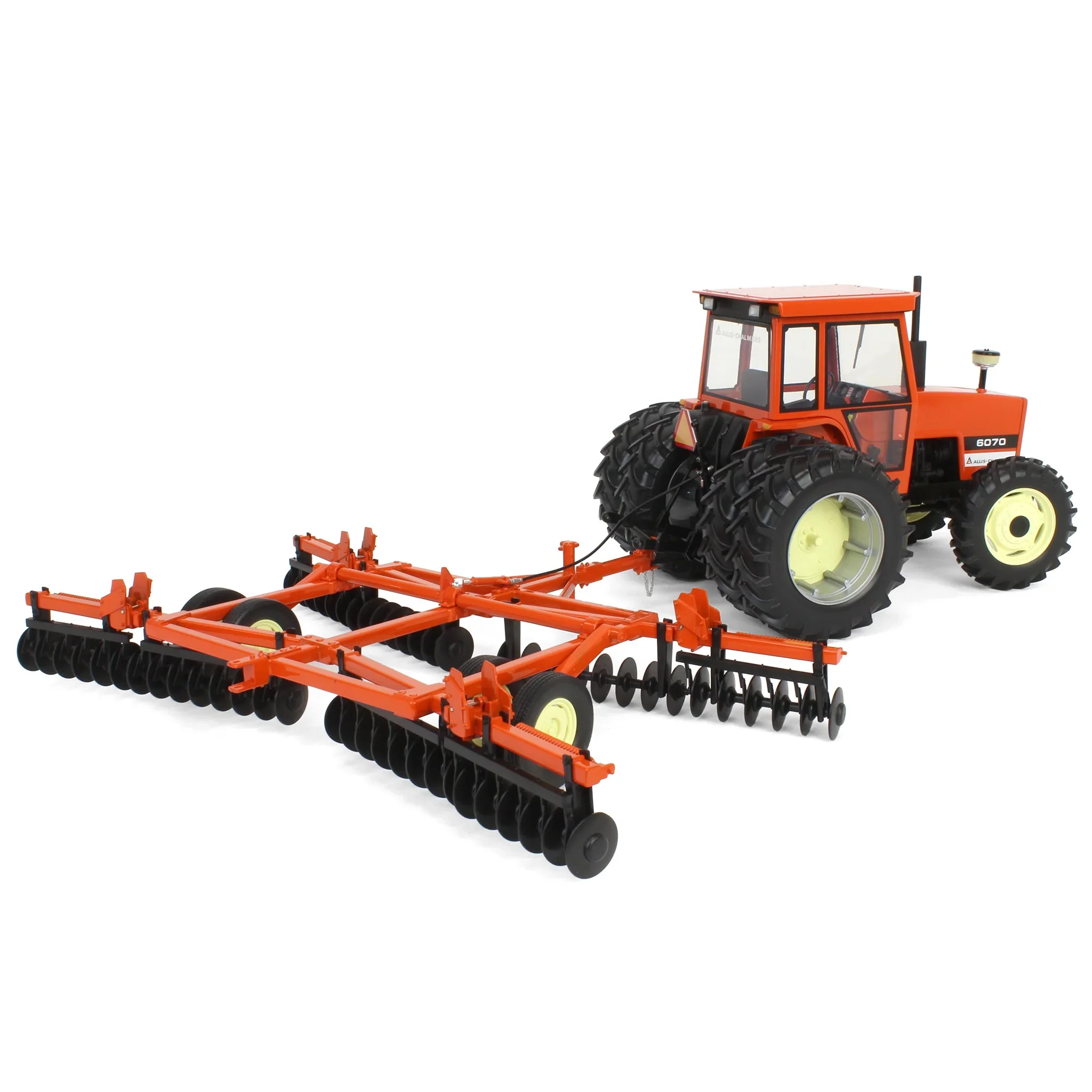 Allis Chalmers 6070 FWA w/ Rear Duals & Orange Wing Disc - 2024 Iowa FFA Limited Edition Diecast 1:16 Scale Model - Spec Cast CUST2118 - Image 2