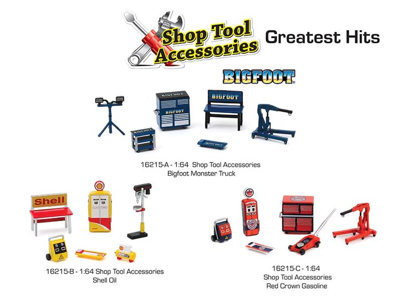 Auto Body Shop - Shop Tool Accessories – Greatest Hits Diecast 1:64 Scale Model - Greenlight 16215