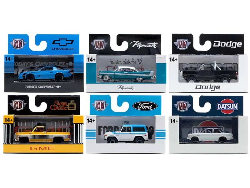 Auto-Thentics Series 106 Assortment SET OF 6 Diecast 1:64 Scale Models - M2 Machines 32500-106 - Image 2