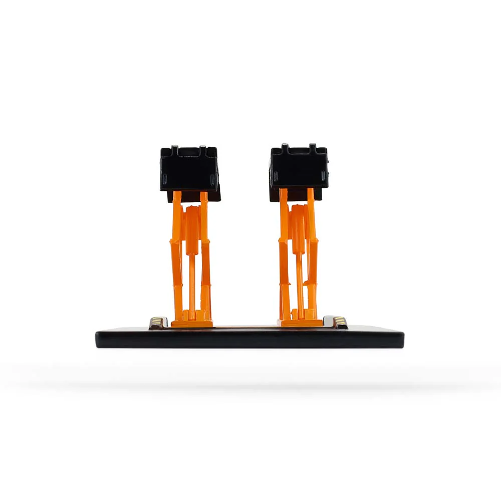 Automotive Double Scissor Lifts - Orange & Black (Auto Body Shop) Diecast 1:64 Scale Model - Greenlight 16220A - Image 4