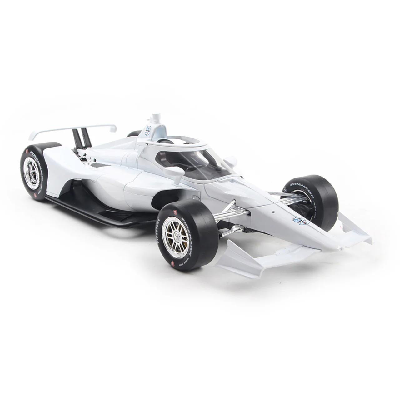 Blank White Autograph Car - Super Speedway Confirguration (2025 NTT INDYCAR Series) Diecast 1:18 Scale Model - IXO IND18002 - Image 3