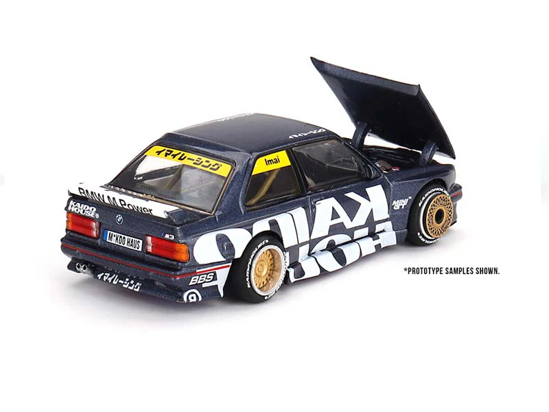 BMW M3 (E30) Kaido Works V1 – Dark Blue (Kaido House x Mini GT) Diecast 1:64 Scale Model - TSM KHMG154 - Image 3