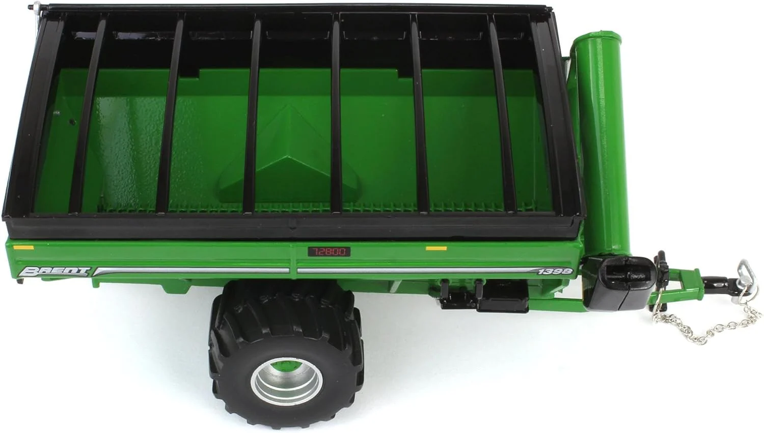 Brent 1398 Grain Cart w/ Flotation Tires - Green Diecast 1:64 Scale Model - SpecCast UBC062 - Image 5