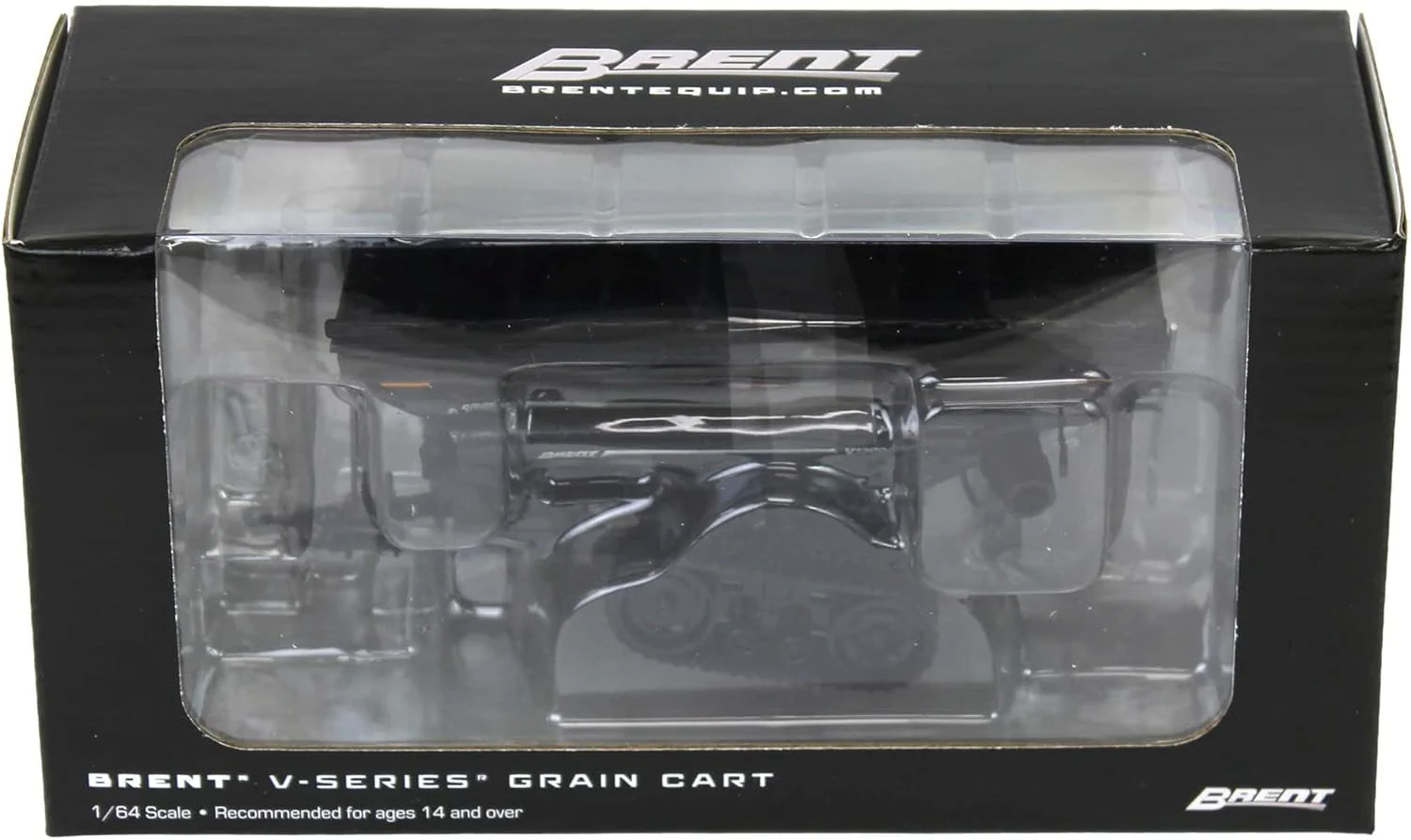 Brent V1300 Grain Cart w/ Tracks - Metallic Black Diecast 1:64 Scale Model - SpecCast UBC068 - Image 4