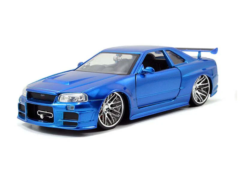 Brian’s 2002 Nissan Skyline GT-R R34 (Fast & Furious) Diecast 1:24 Scale Model - Jada 97173