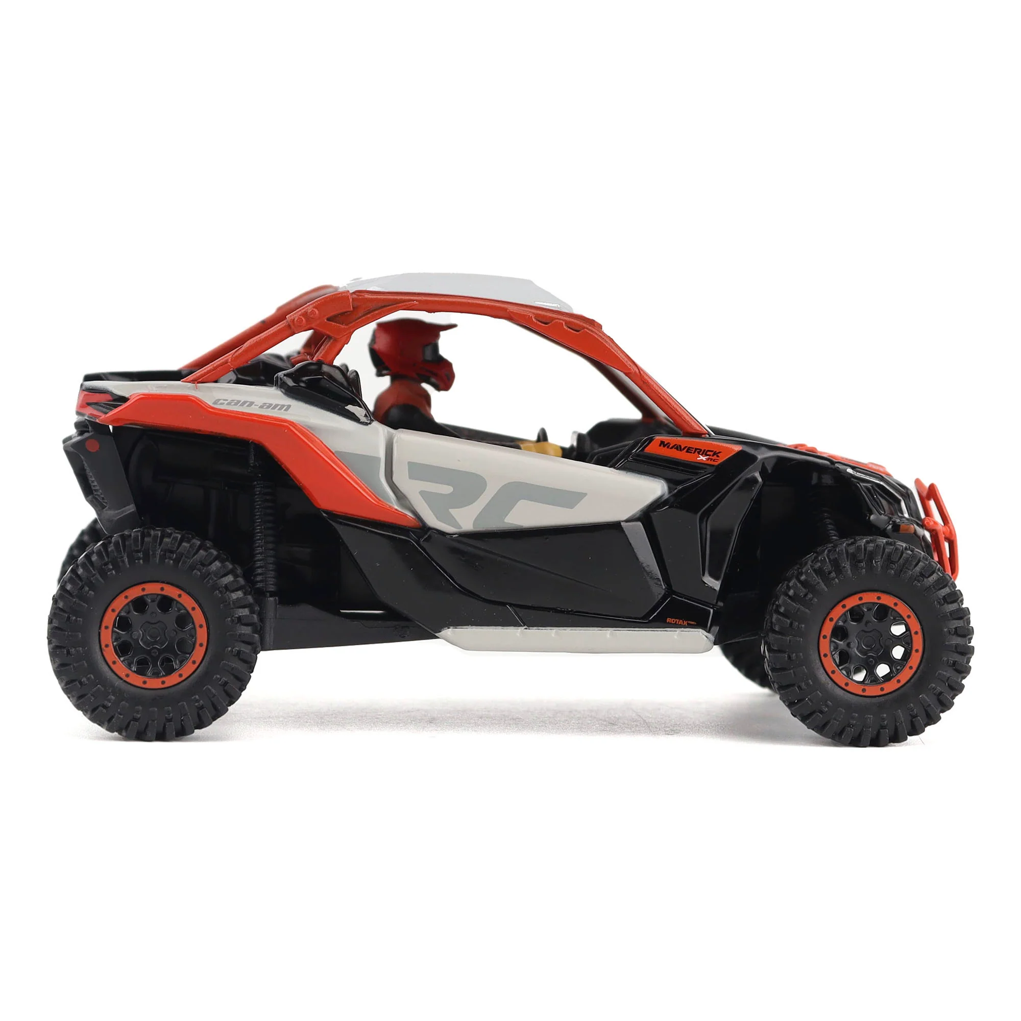 Can-Am Maverick X3 X rc Turbo RR Chalk Gray & Magma Red Diecast 1:32 Scale Model - Diecast Masters 60002 - Image 3