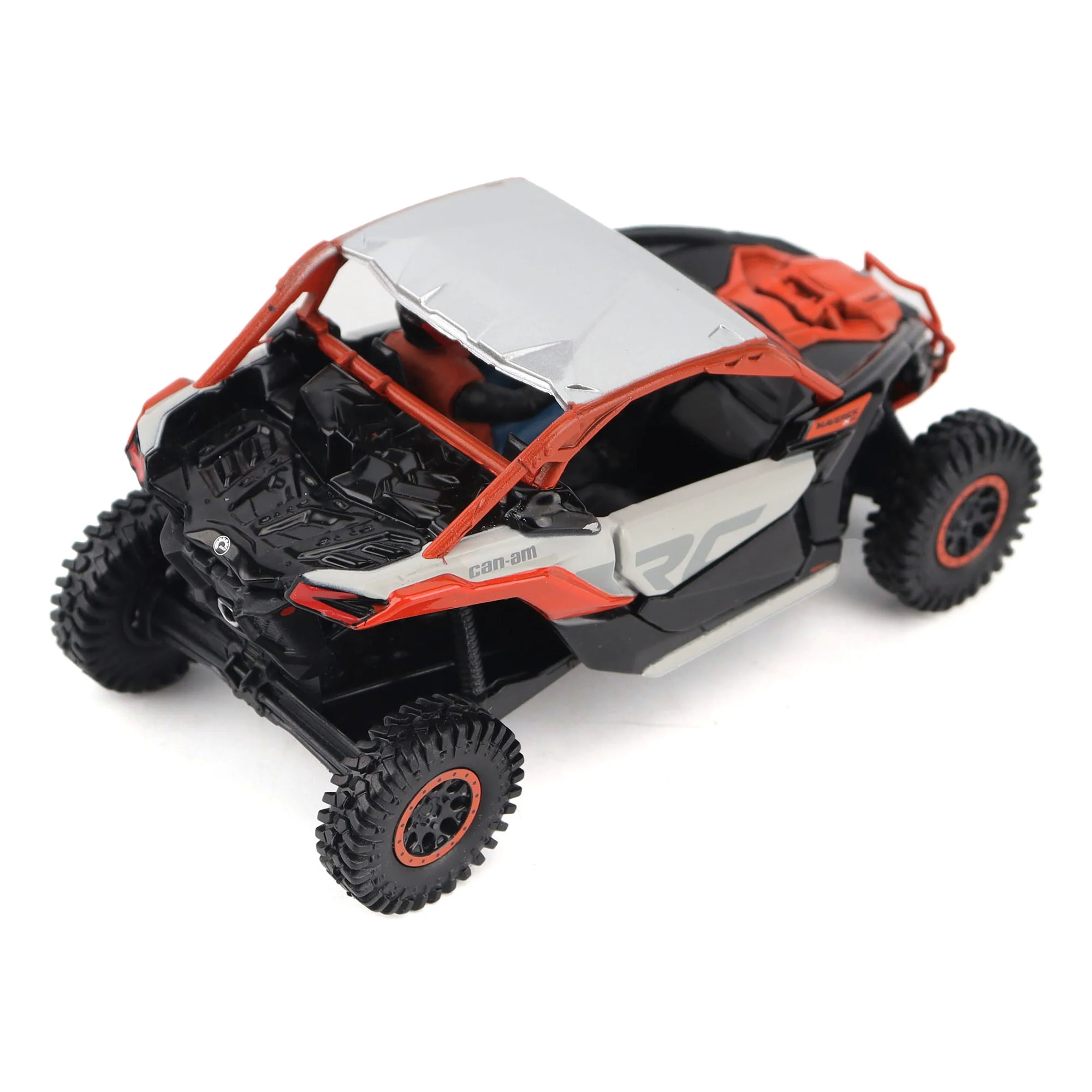 Can-Am Maverick X3 X rc Turbo RR Chalk Gray & Magma Red Diecast 1:32 Scale Model - Diecast Masters 60002 - Image 4