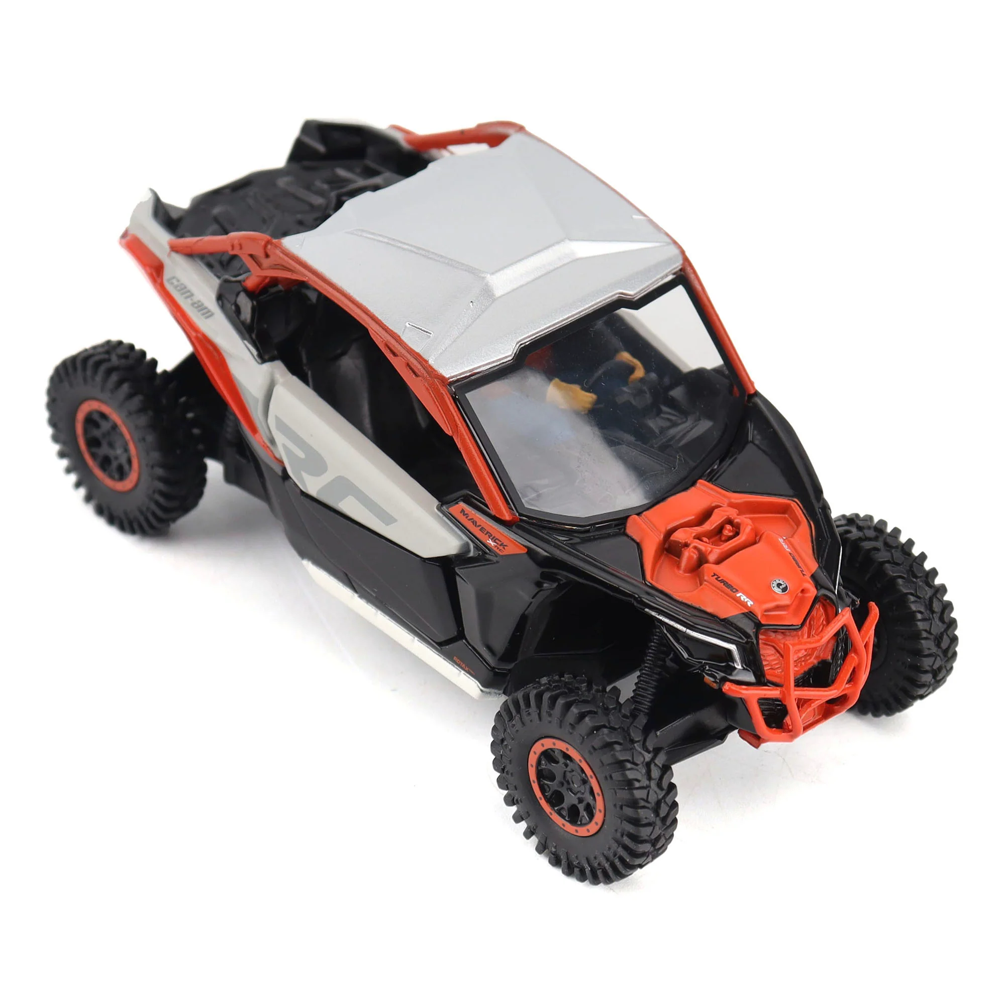 Can-Am Maverick X3 X rc Turbo RR Chalk Gray & Magma Red Diecast 1:32 Scale Model - Diecast Masters 60002 - Image 5