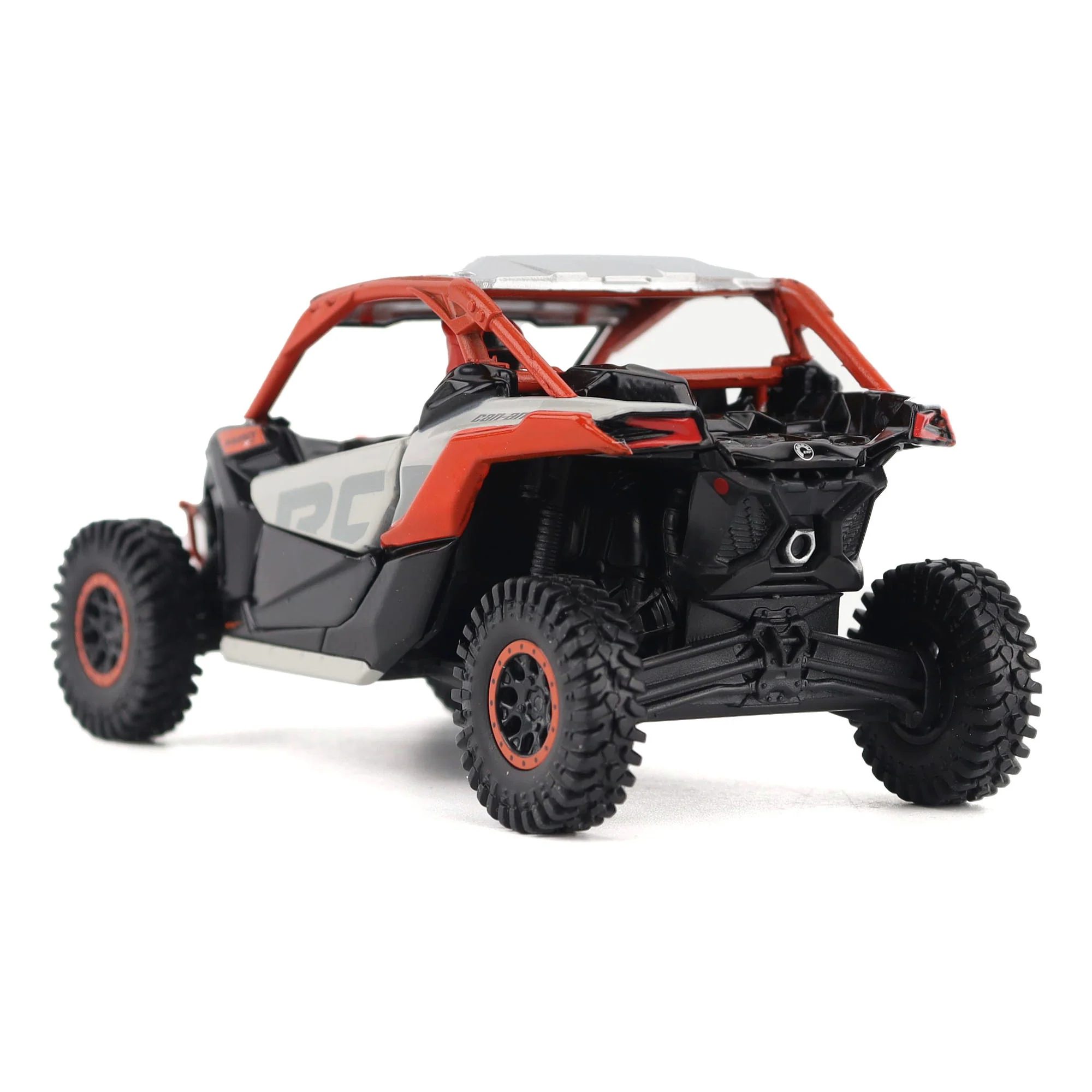 Can-Am Maverick X3 X rc Turbo RR Chalk Gray & Magma Red Diecast 1:32 Scale Model - Diecast Masters 60002 - Image 6
