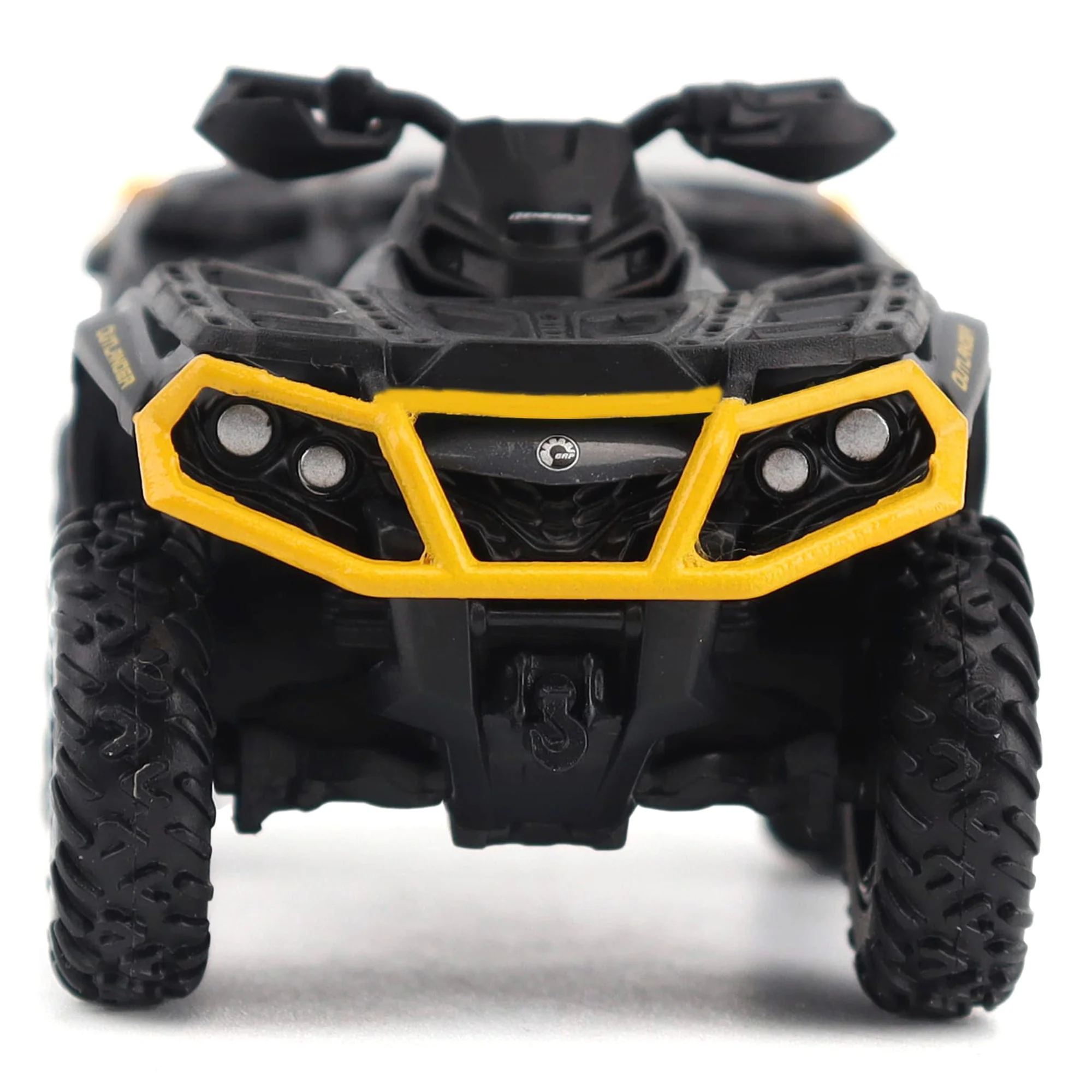 Can-Am Outlander XT-P 1000R Iron Gray, Black & Neo Yellow Diecast 1:32 Scale Model - Diecast Masters 60006 - Image 3
