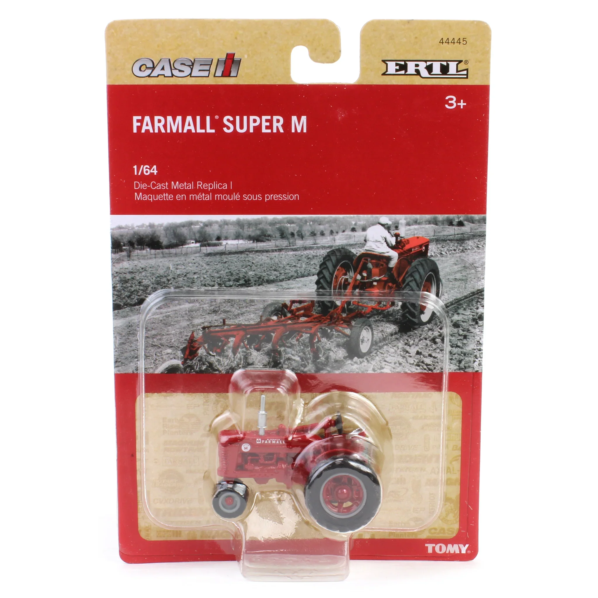 Case IH Farmall Super M Narrow Front Tractor Diecast 1:64 Scale Model - ERTL ZFN44445 - Image 5
