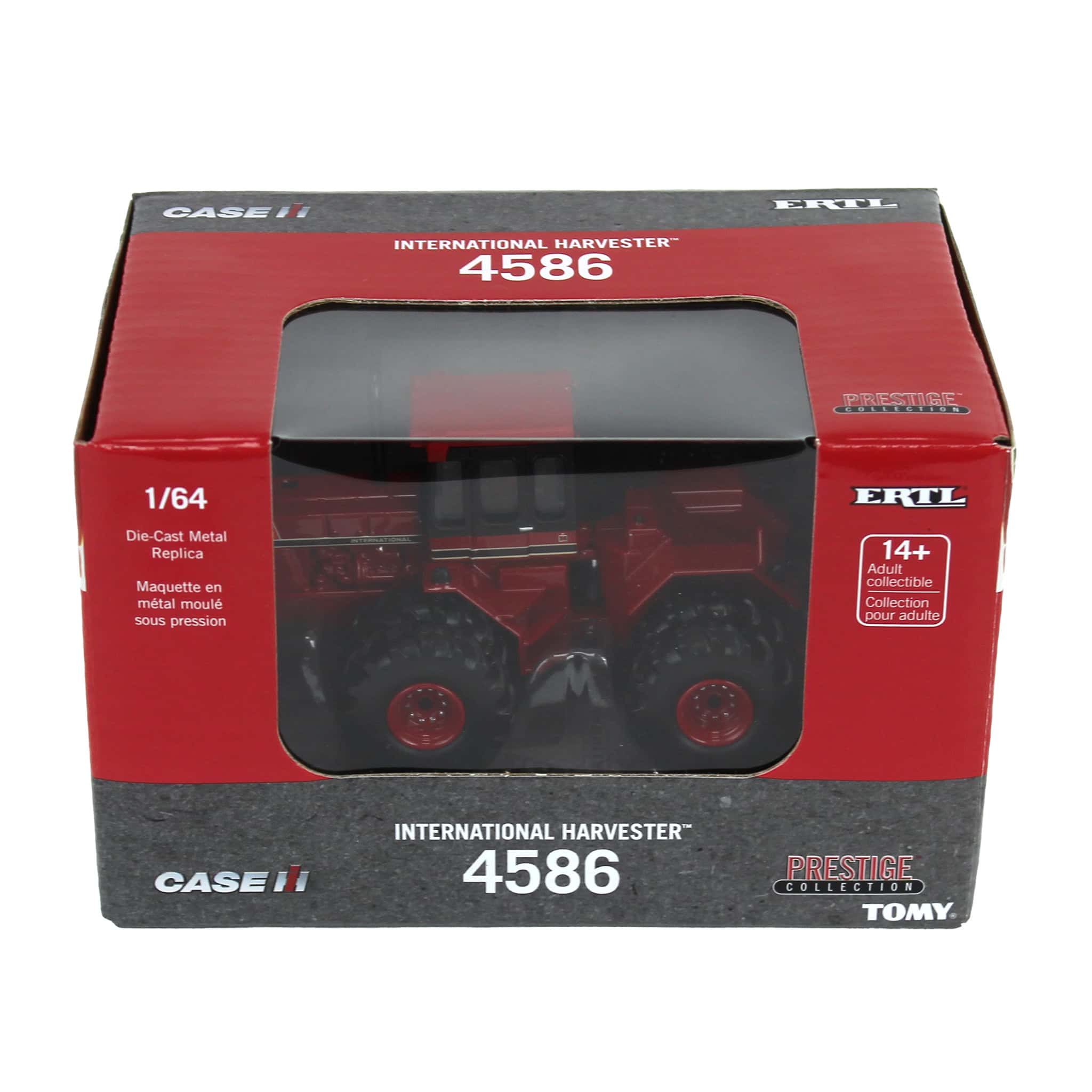 Case IH International Harvester 4586 Tractor w/ Front & Rear Duals (Prestige Collection) Diecast 1:64 Scale Model - ERTL ZFN44438 - Image 6