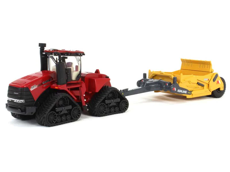 Case IH Steiger 595 Quadtrac w/ Ashland 2811E Scraper Diecast 1:64 Scale Model - ERTL ZFN44378